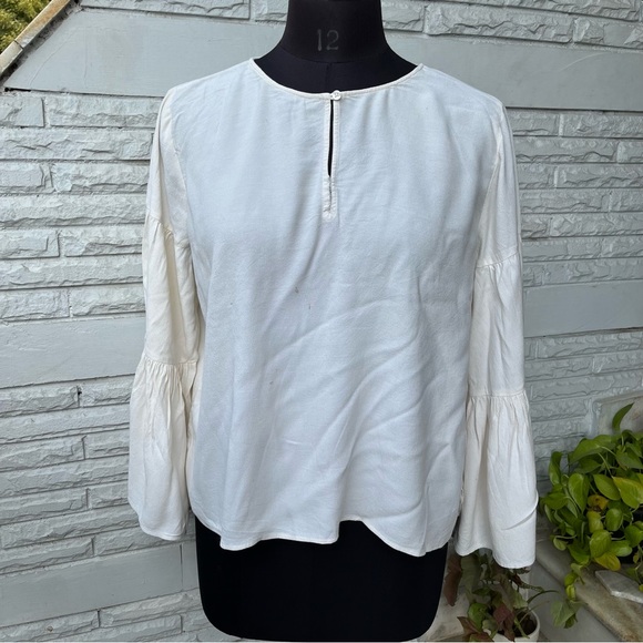 White Bell Sleeves Top - Picture 3 of 5